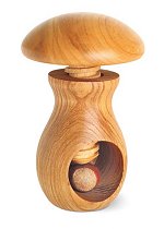 Wooden Mushroom<br>Nutcracker - Fruitwood